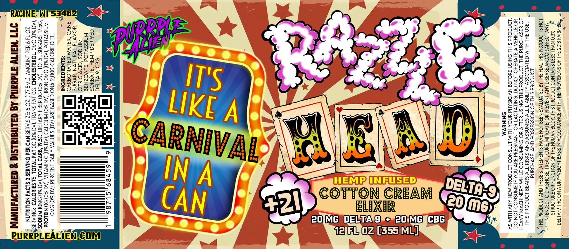 Wholesale - Razzle Head (24 Case) 20MG